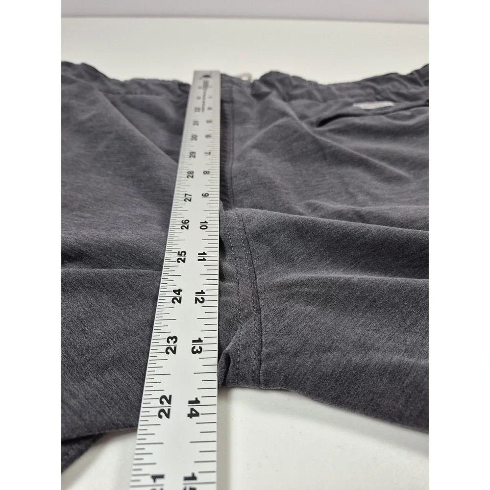 Faherty All Day Shorts Mens 38 Gray Chino Performance Drawstring Stretch Casual